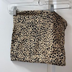 Brandy Melville cheetah print tube top